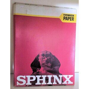 Sphinx Typewriter Paper Saxon Onion Skin 100 Shts 8# Vintage Onionskin NOS